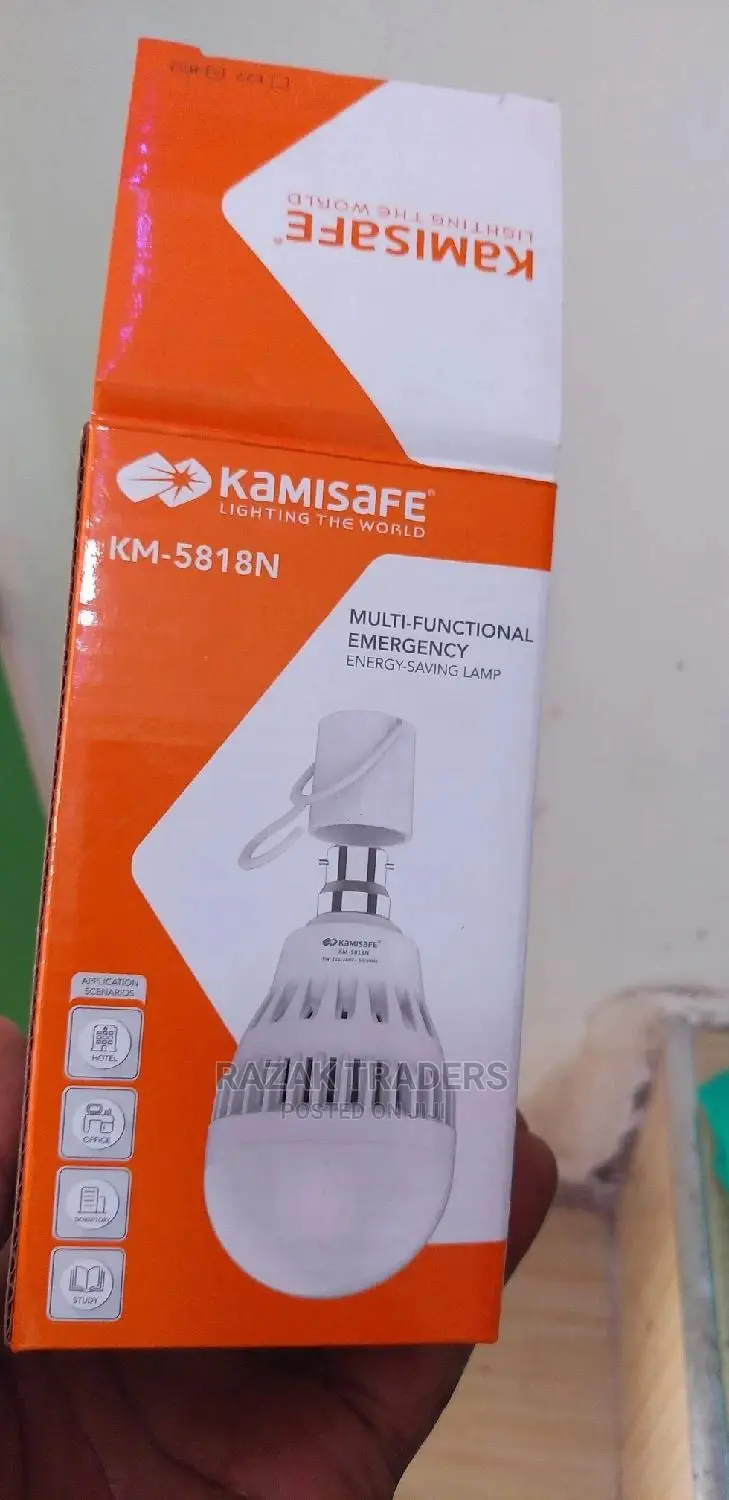 Kamisafe Rechargeable 9A LED (Pin Top) Bulb