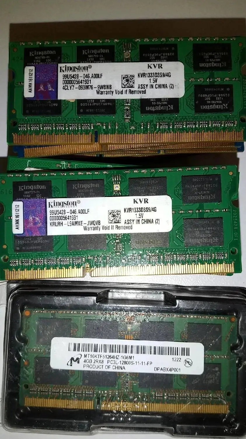 RAM Memory Chips for Laptops