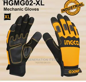 INGCO Mechanic Gloves - Microfibre Material Palm and Rubber