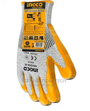 Ingco Latex Gloves Industrial Chemical HGVL08-XL