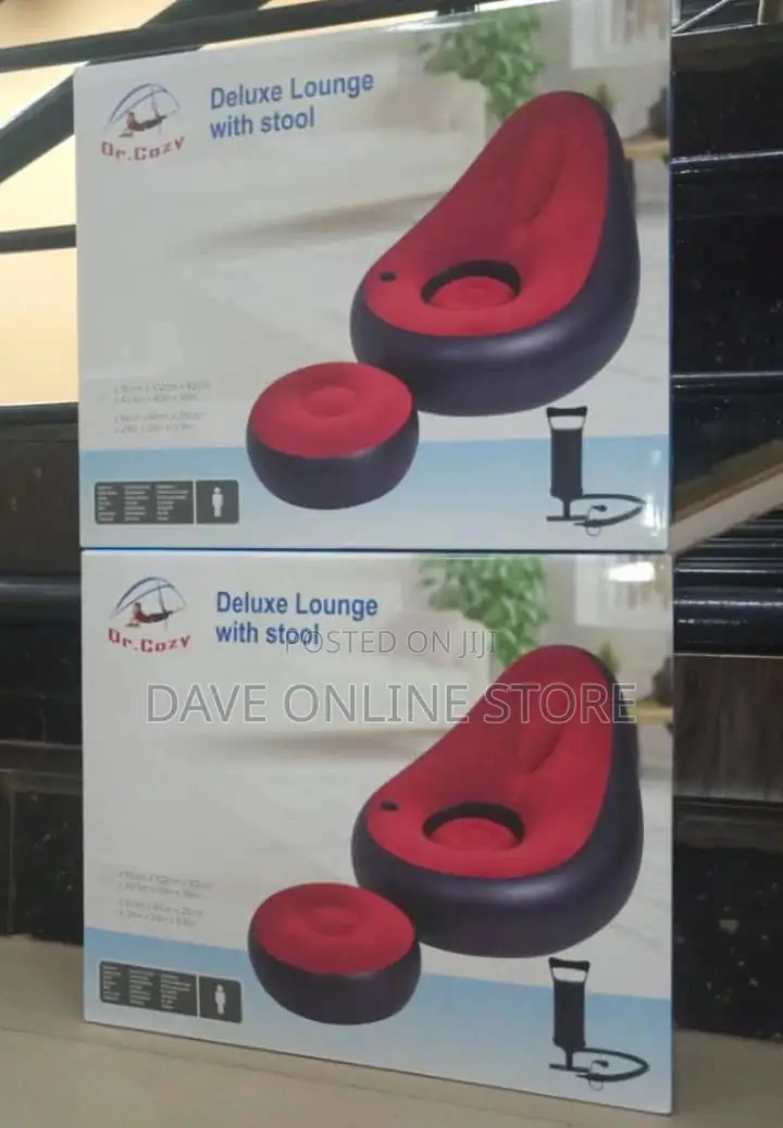 Dr Cozy Inflated Sofa With Stool