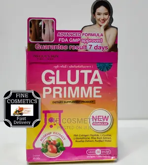 Gluta Primme 2000000mg Skin Whitening Capsules With Collagen