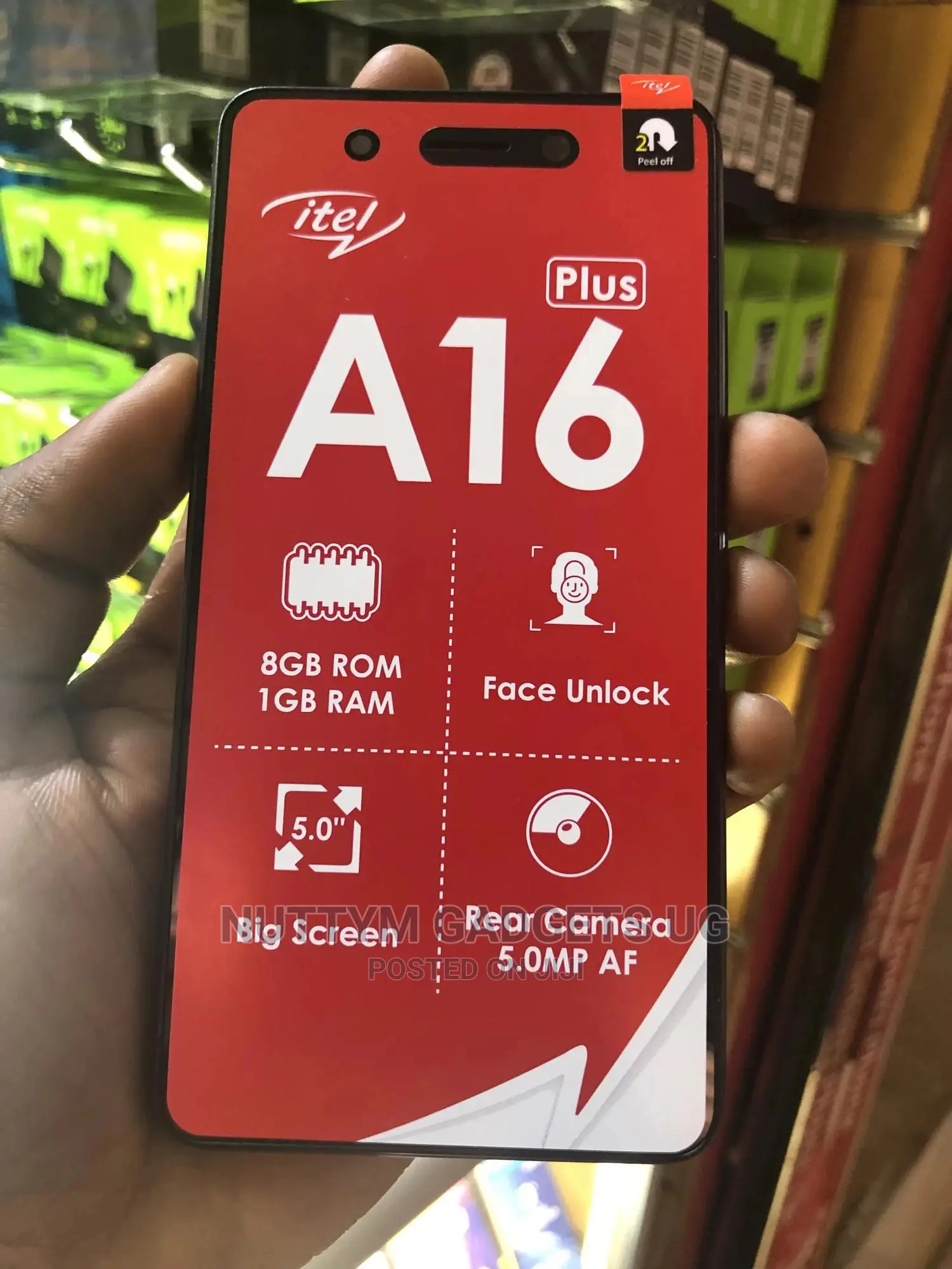 New Itel A16 Plus 8 GB Black