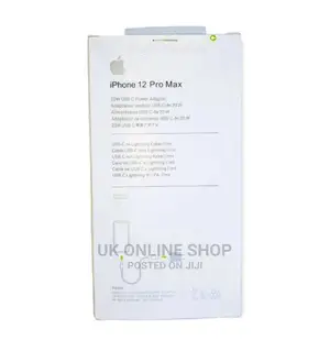 White iPhone 12 Pro Max 20 Watt Fast Charger