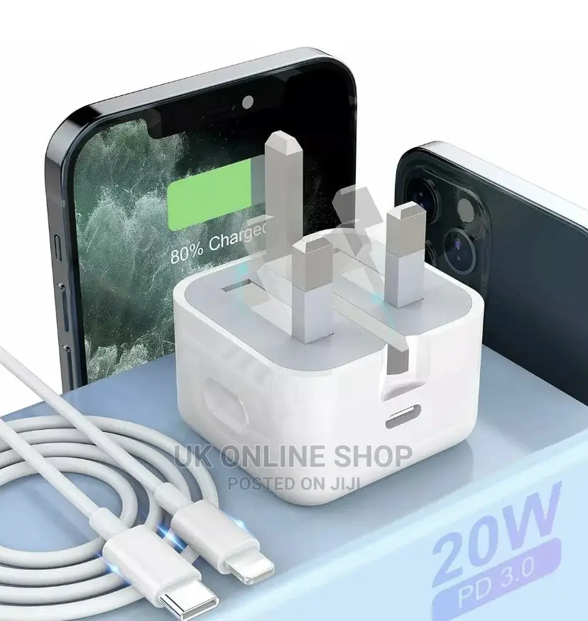 100% Genuine CE Charger/Cable PD Plug 20W for Apple